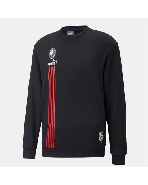 PUMA Blue Millan Fc Ftblculture Crew Sweatshirt for men