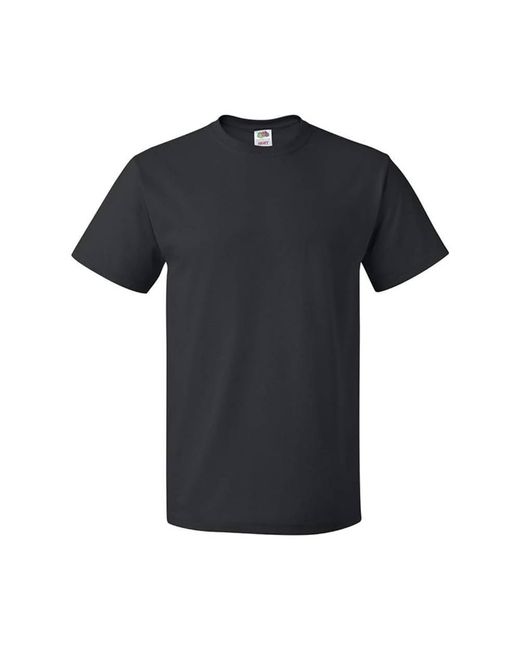Fruit Of The Loom Black Adult Cotton T-Shirt