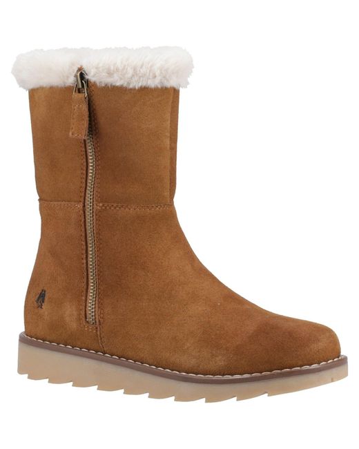 Hush Puppies Brown Mary Suede Boots