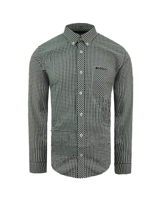 Ben Sherman Oxford Zwart/wit Overhemd in het Green voor heren