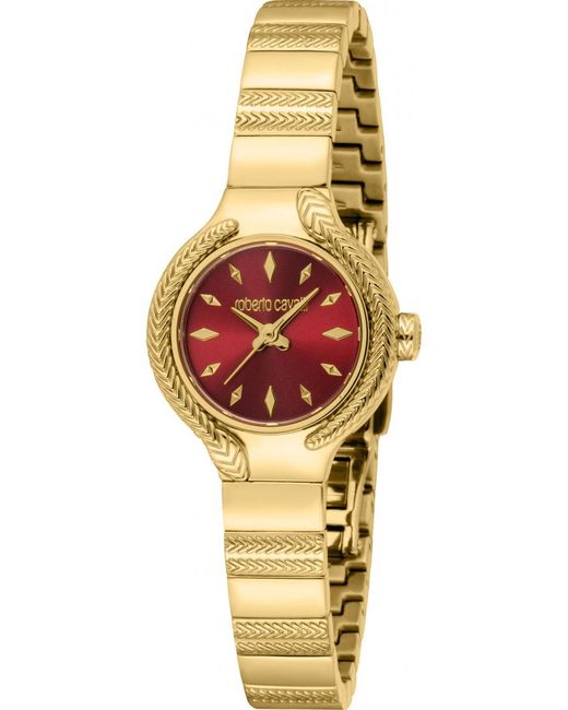 Roberto Cavalli Metallic Rc5L155M0065 Ladies Logomania Watch