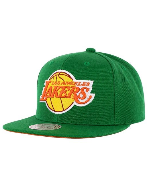 Mitchell & Ness Green Nba Los Angeles Lakers Like Mike Cap for men