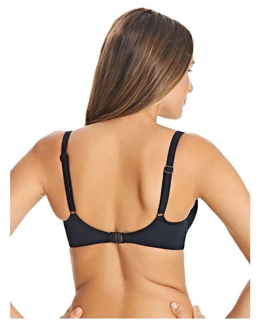Freya Blue Macrame Balcony Bikini Top