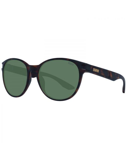 BMW Green Classic Round Sunglasses for men