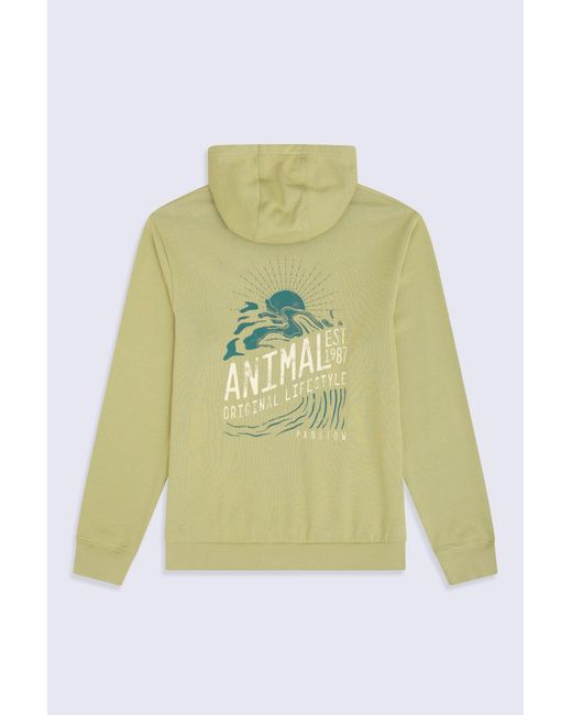 Mountain Warehouse Yellow 'River' Padstow Regional Hoodie With Kangaroo Pocket Warm Cosy Pullover Cotton for men
