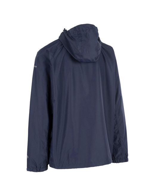 Trespass Blue Tarrant Waterproof Jacket for men