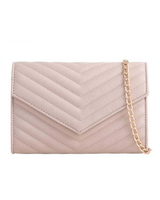 Where's That From Pink 'Odessa' Embroidered Clutch