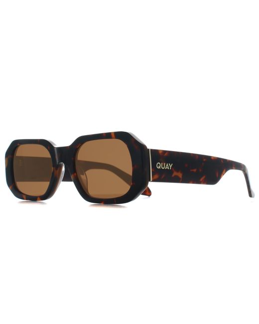 Quay Brown Rectangle Coffee Tortoise Hyped Up