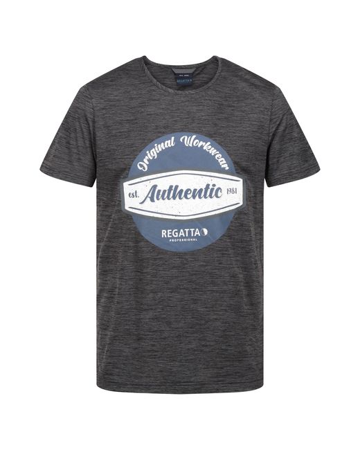 Regatta Gray Original Moisture Wicking T-Shirt (Seal) for men
