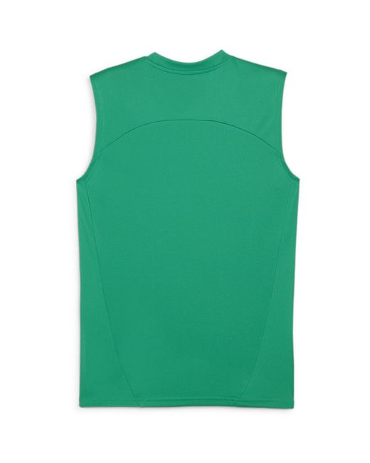 PUMA Green Teamfinal Training Short Sleeve Performance T-Shirt for men