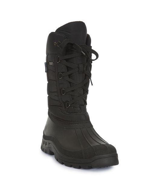 Trespass Black Straiton Ii Waterproof Snowboots for men