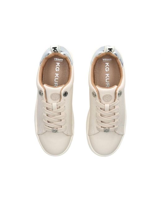 KG by Kurt Geiger Natural Lighter Lace Up 3 Sneakers