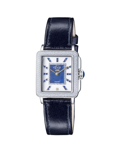 Gv2 Blue By Gevril 12332 Padova Gemstones Swiss Diamond Watch