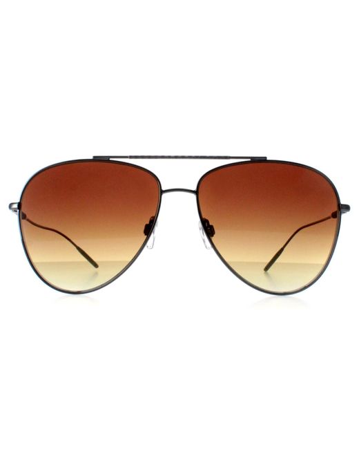 Ted Baker Brown Aviator Gunmetal Gradient Tb1625 Sutton for men