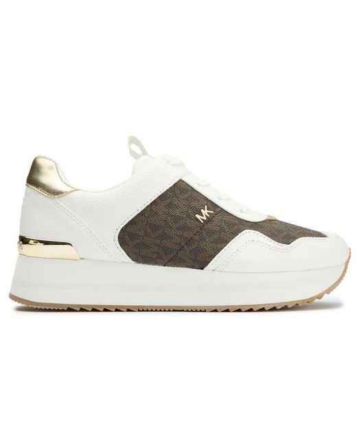Michael Kors White Raina Trainers