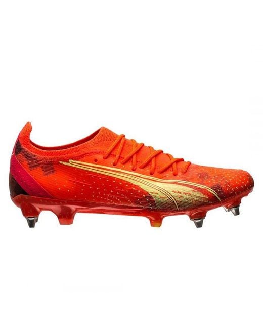 PUMA Red Ultra Ultimate Mxsg Football Boots for men