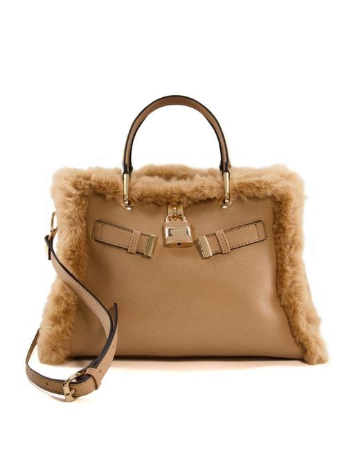 Dune faux fur bag sale