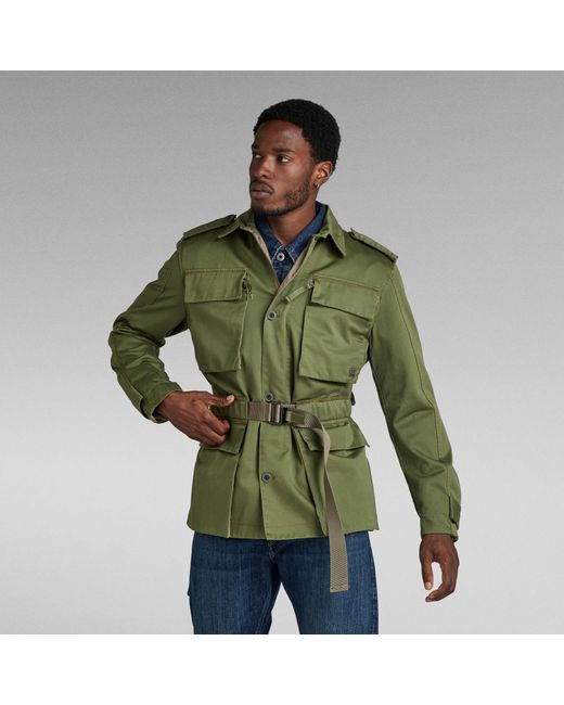 G-Star Green G-Star Raw R-3N Relaxed Field Jacket for men