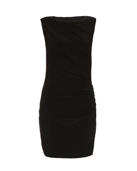 Quiz Black Ruched Bodycon Mini Dress