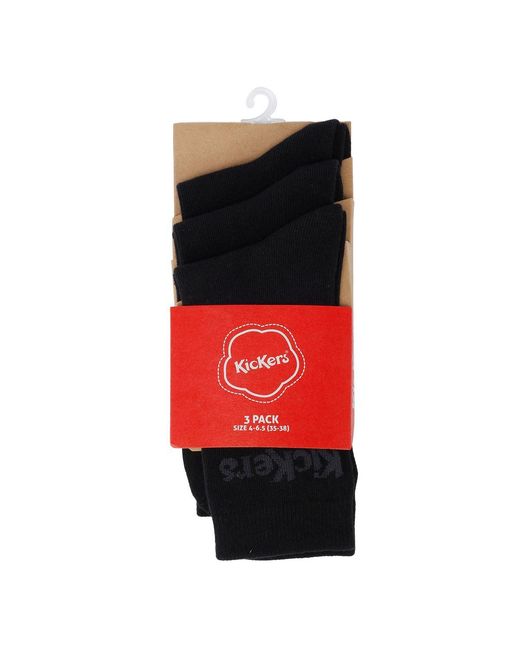 Kickers Red 3 Pack Socks