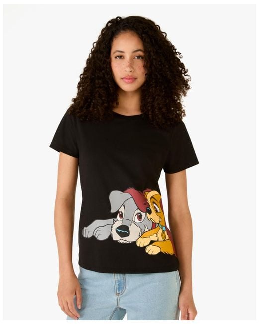 Kate Spade Black Lady And The Tramp Tee