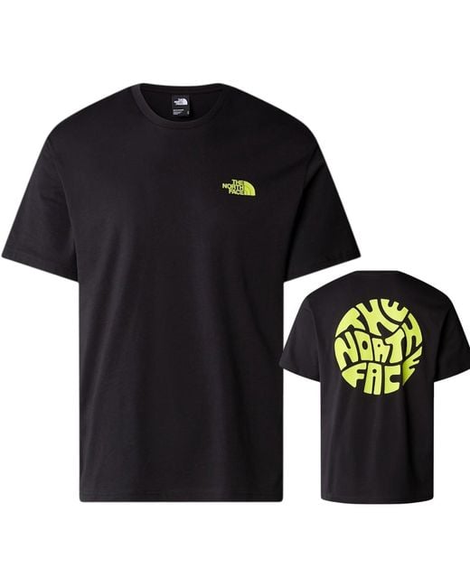 The North Face Black Ss Festival T-Shirt Cotton for men