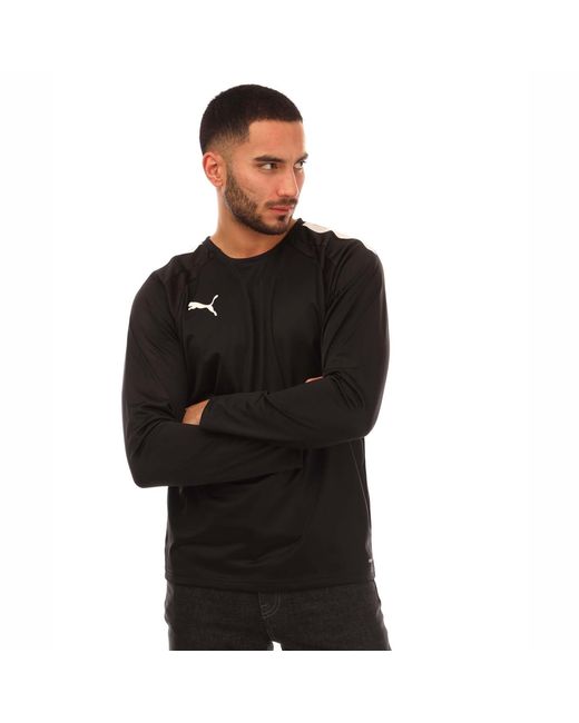 PUMA Black Teamliga Training Sweatshirt for men