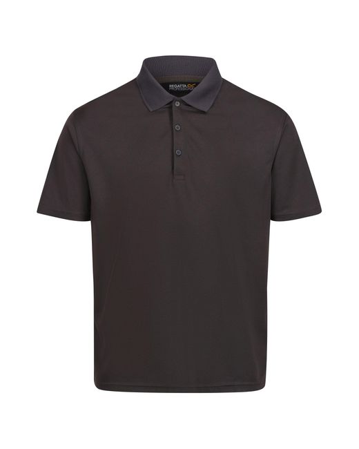 Regatta Black Pro Moisture Wicking Polo Shirt (Seal) for men