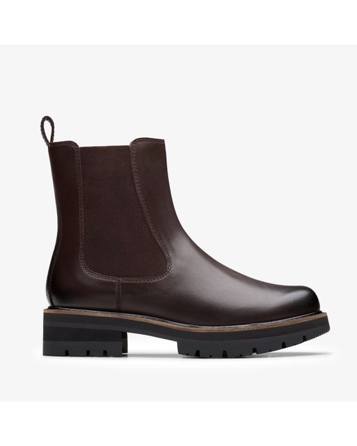 Clarks Brown Orianna Lane Leather Boots