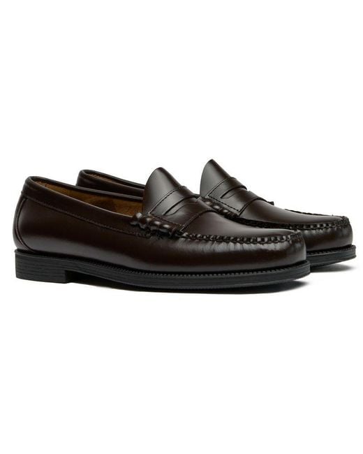 G.H.BASS Black Easy Weejun Shoes for men