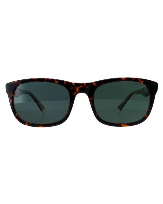 Polaroid Black Rectangle Havana Polarized Pld 2104/S/X for men