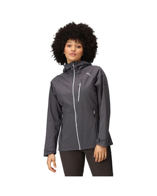 Regatta Gray Ladies Birchdale Waterproof Durable Hooded Jacket Coat