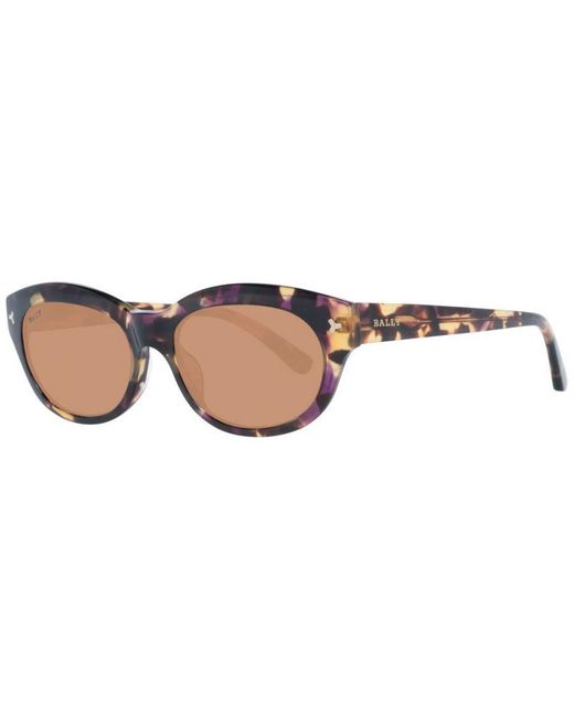 Bally Brown Oval Sunglasses