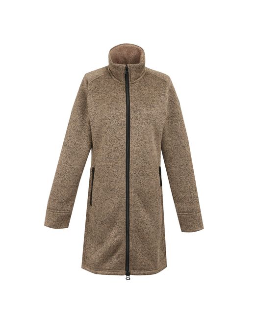 Regatta Brown Ladies Emilide Long Length Fleece Jacket (Warm)