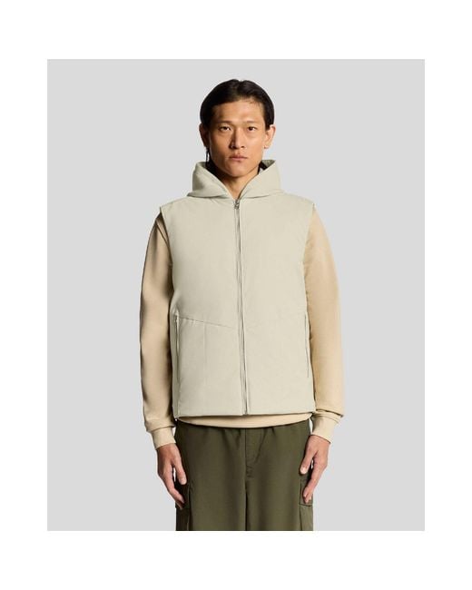 Lyle & Scott Natural And Shell Gilet for men