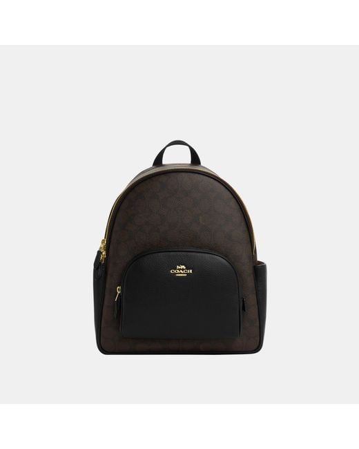 COACH Black Court Backpack