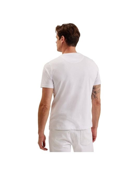 Ted Baker White Tessman Box Printed T-Shirt Cotton for men
