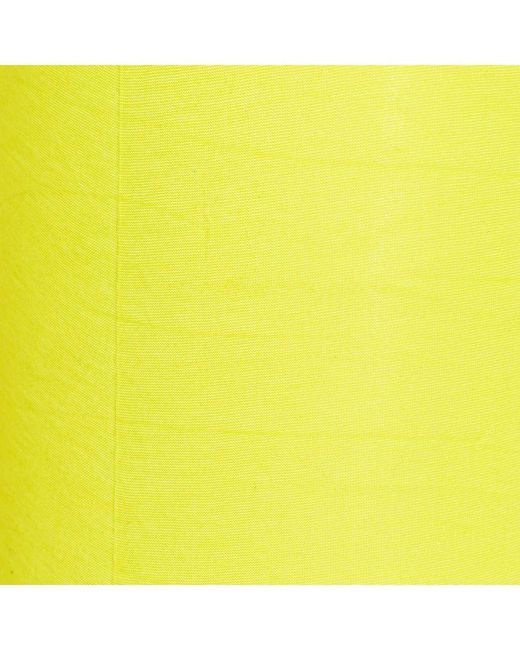 Buff Yellow Twisted Knit Collar Scarf