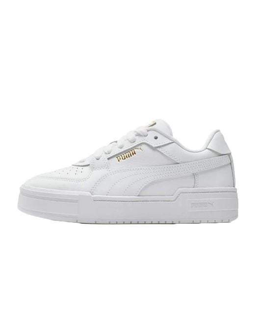 PUMA White Pro Classic Sneakers