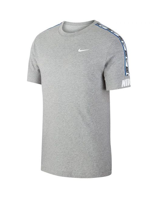 Nike Gray Nsw Repeat T Shirt Cotton for men