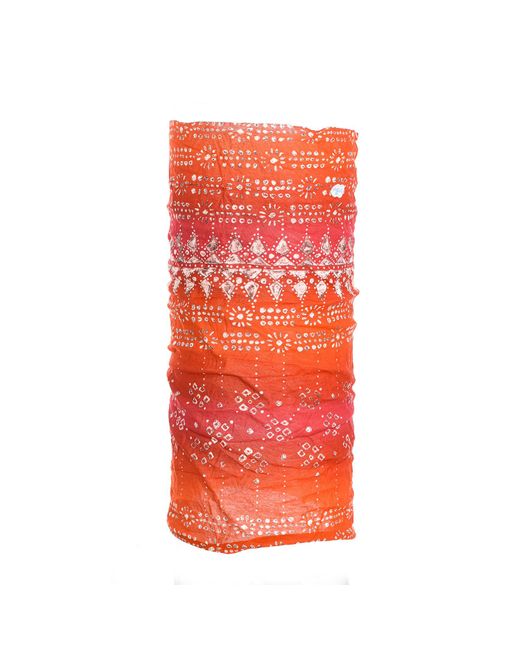 Buff Orange Breathable Recycled Polyester Tubular Scarf
