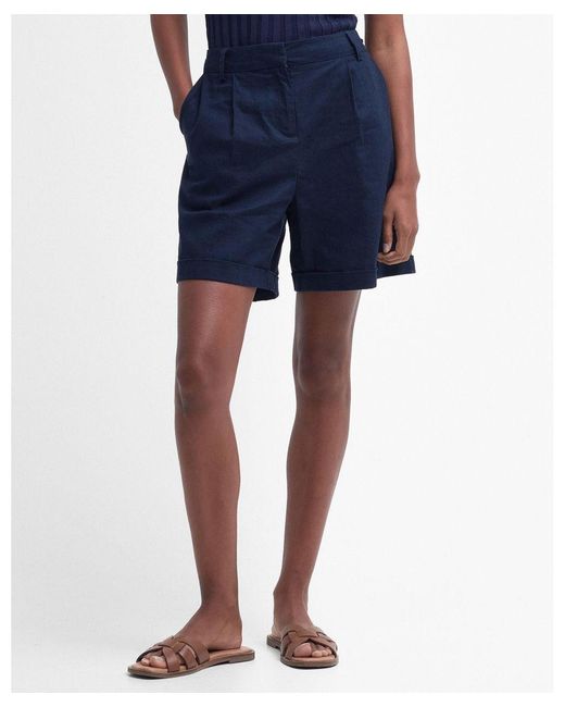 Barbour Blue Darla Tailored Shorts