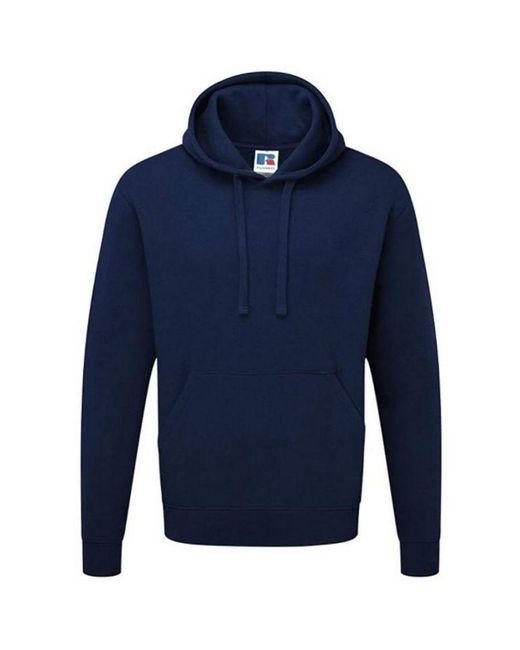 Russell Blue Colour Hooded Sweatshirt / Hoodie (French) for men