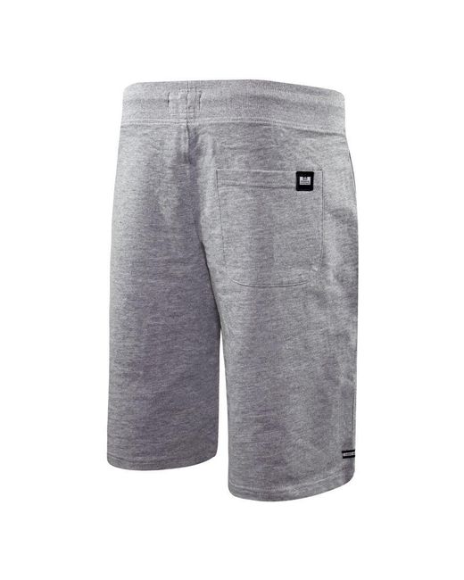 Weekend Offender Gray Easy Fit Stretch Waist Shorts Wost002 Marl Cotton for men