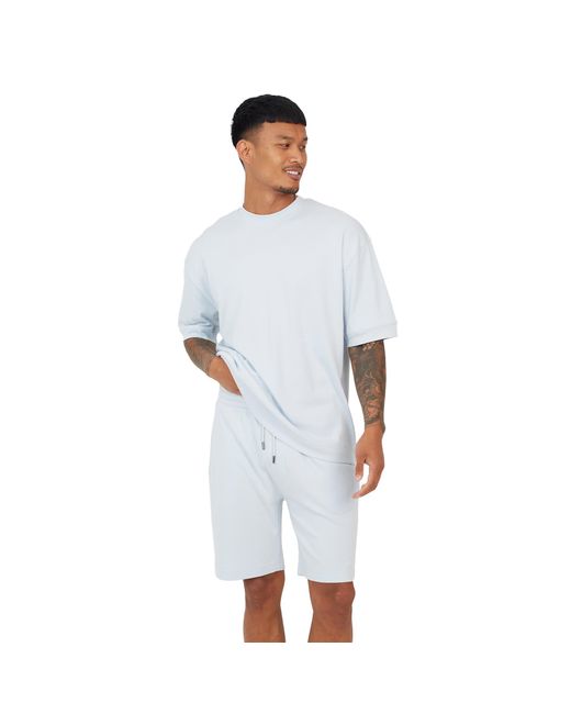Brave Soul Blue 2 Piece T-Shirt And Short Set for men