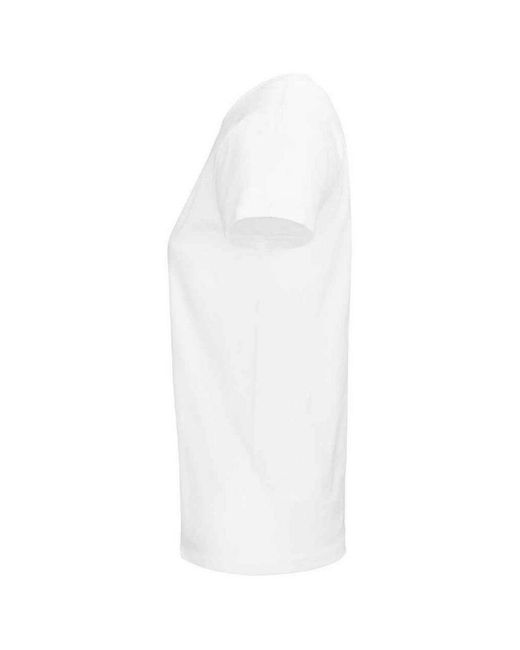 Sol's White Ladies Pioneer Organic T-Shirt Cotton