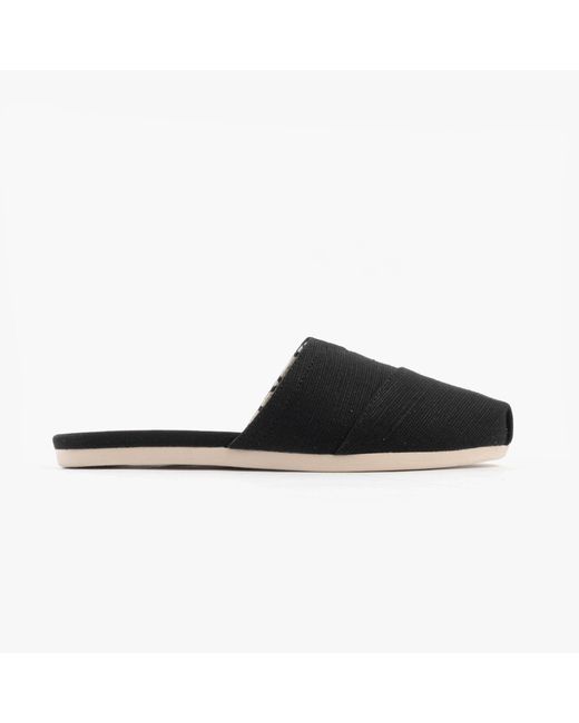 TOMS Black Alpargata Mule Espadrille Textile