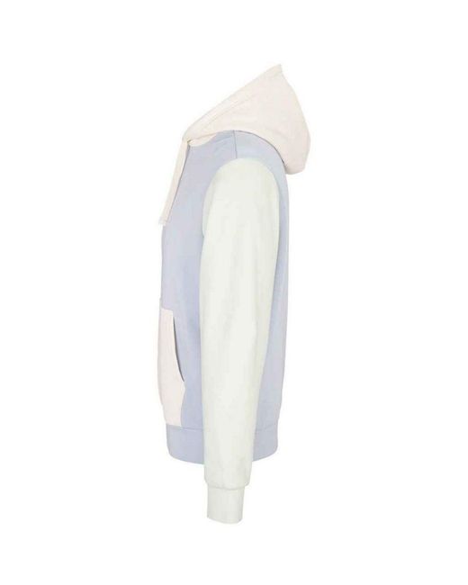 Sol's White Adult Collins Contrast Organic Hoodie (Creamy)