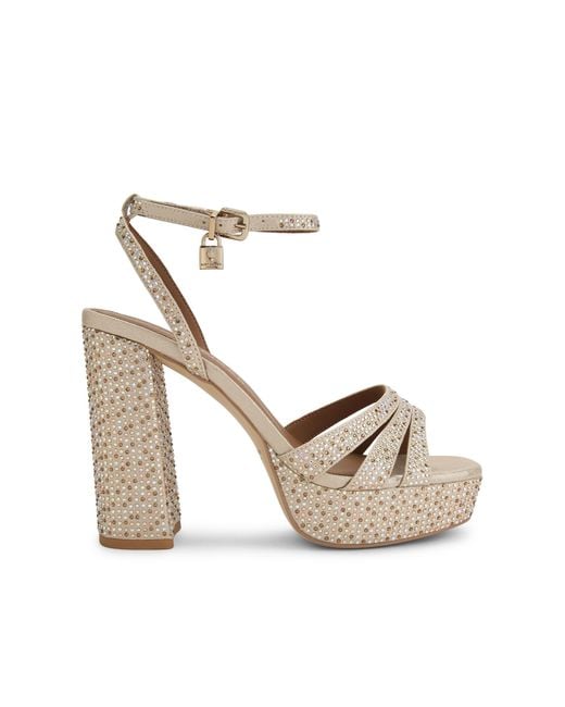 Kurt Geiger White Brixton Platform Sandals