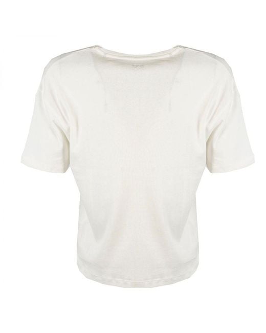 Pepe Jeans T-shirt Paula Vrouw Romig in het White